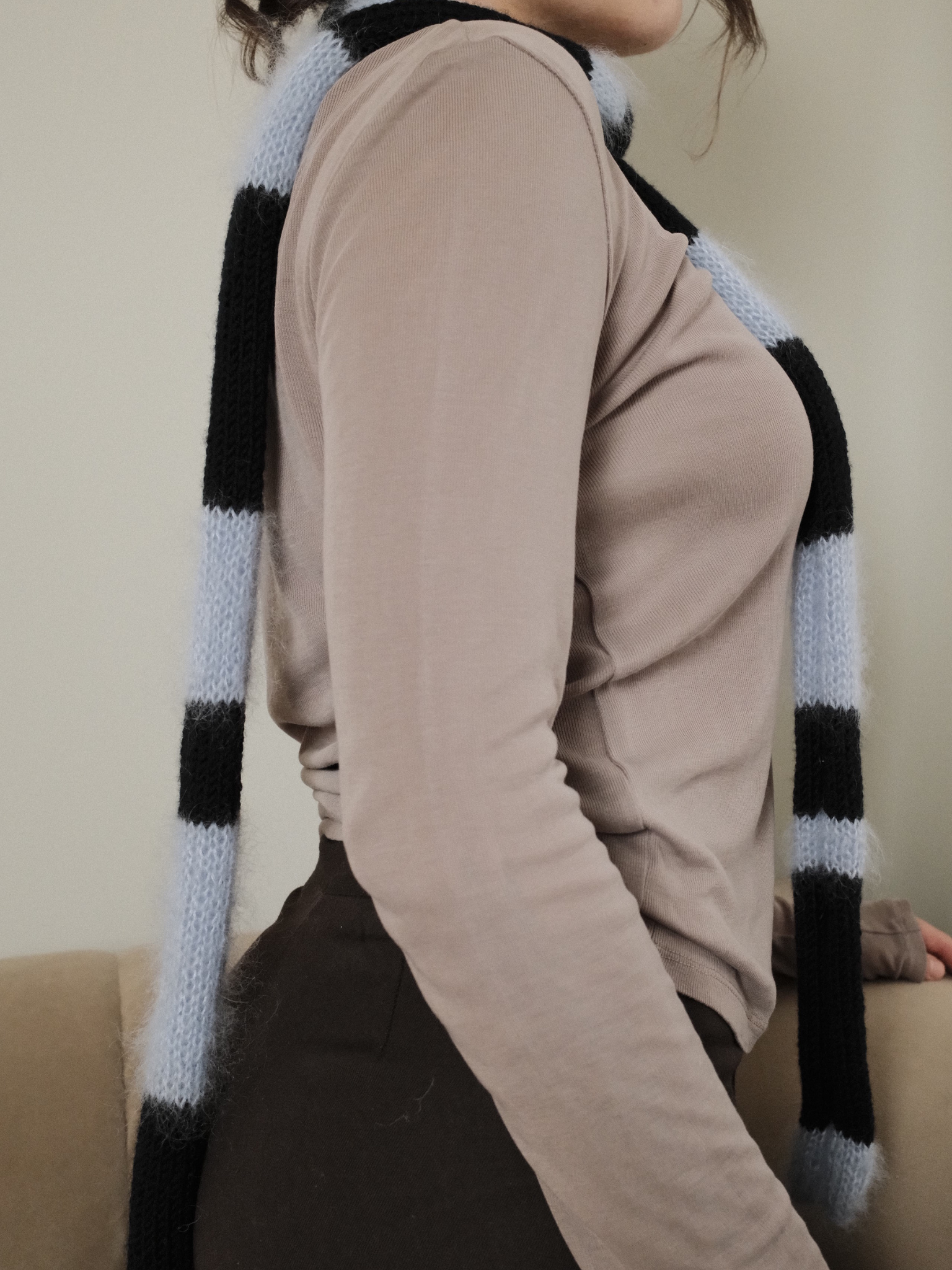 Handmade Merino & Mohair Scarf