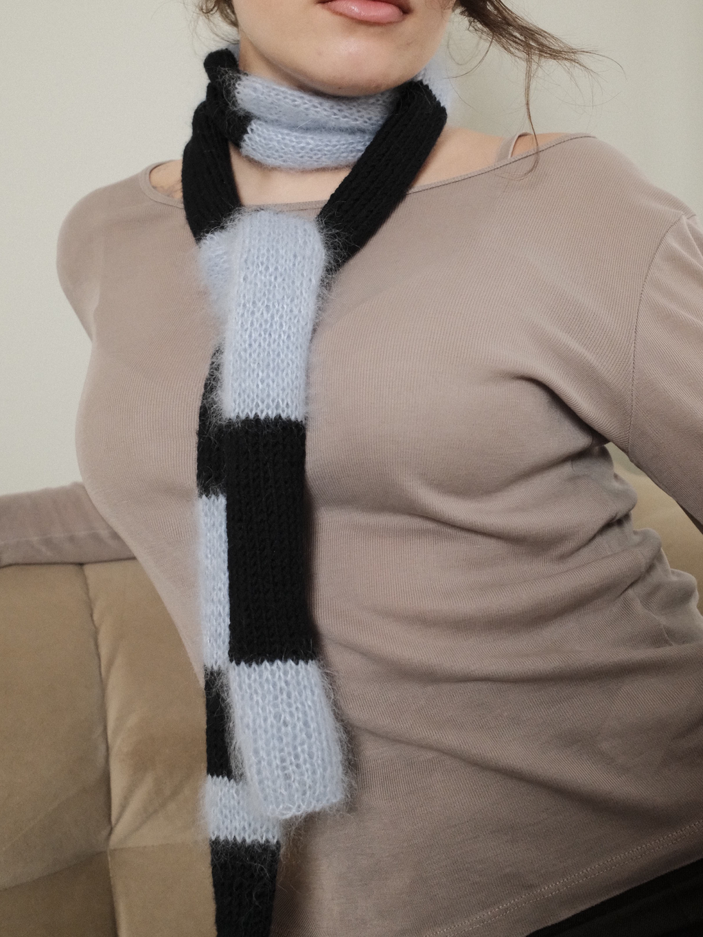 Handmade Merino & Mohair Scarf