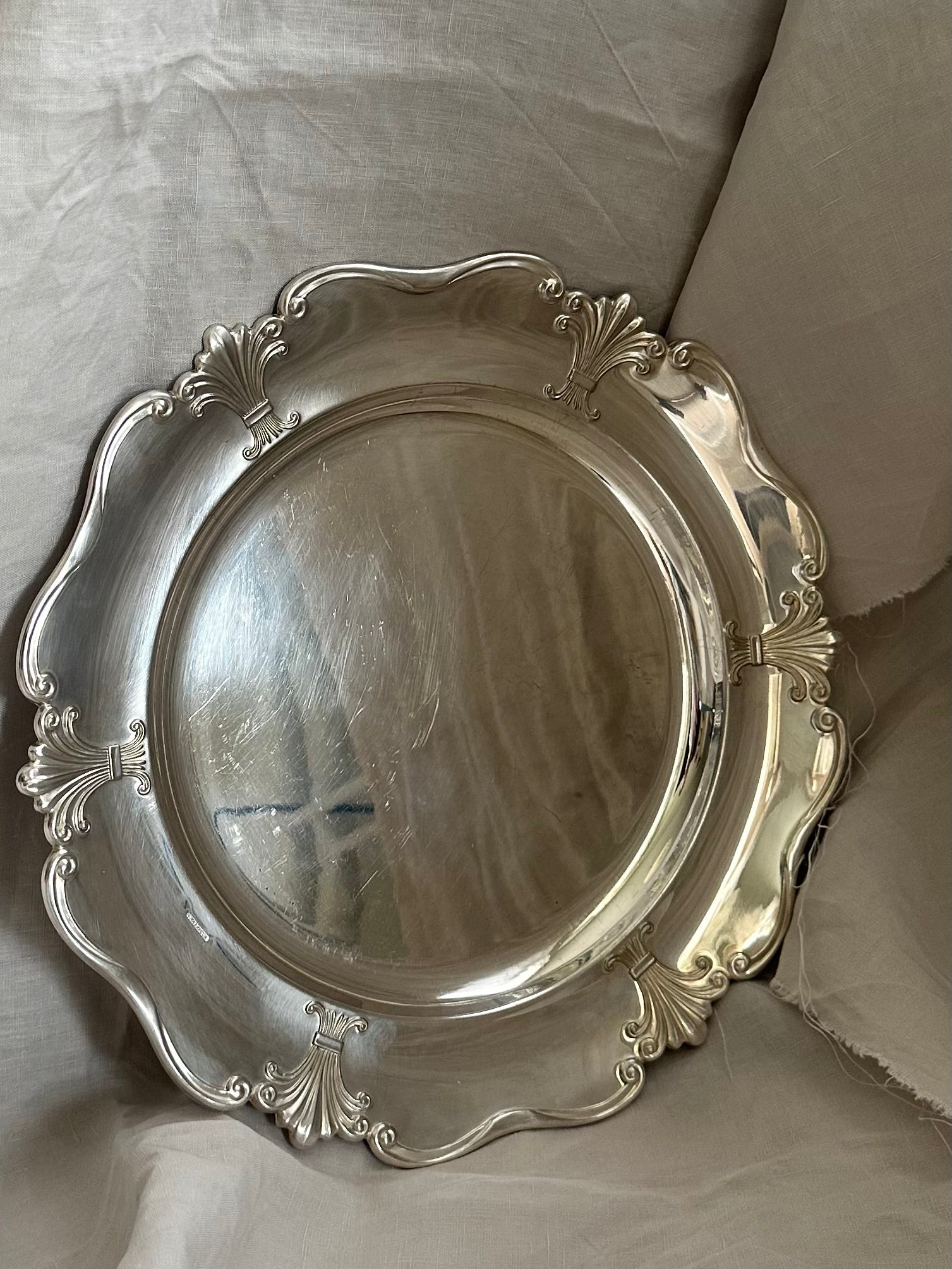 Vintage Silver-Plated Ornate Tray
