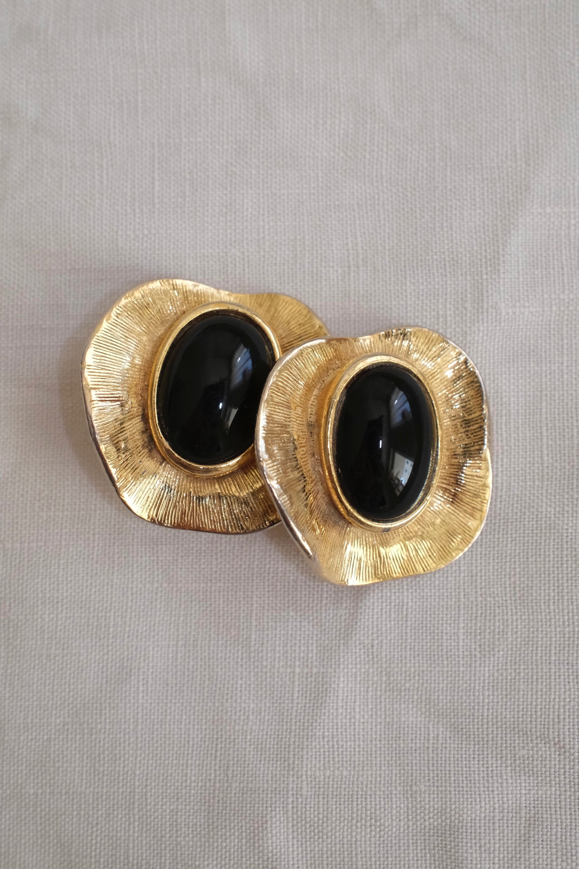 Vintage Gold Clip-On Earrings