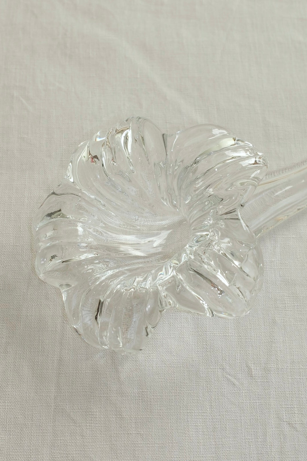 Vintage Lily-Shaped Glass Bud Vase