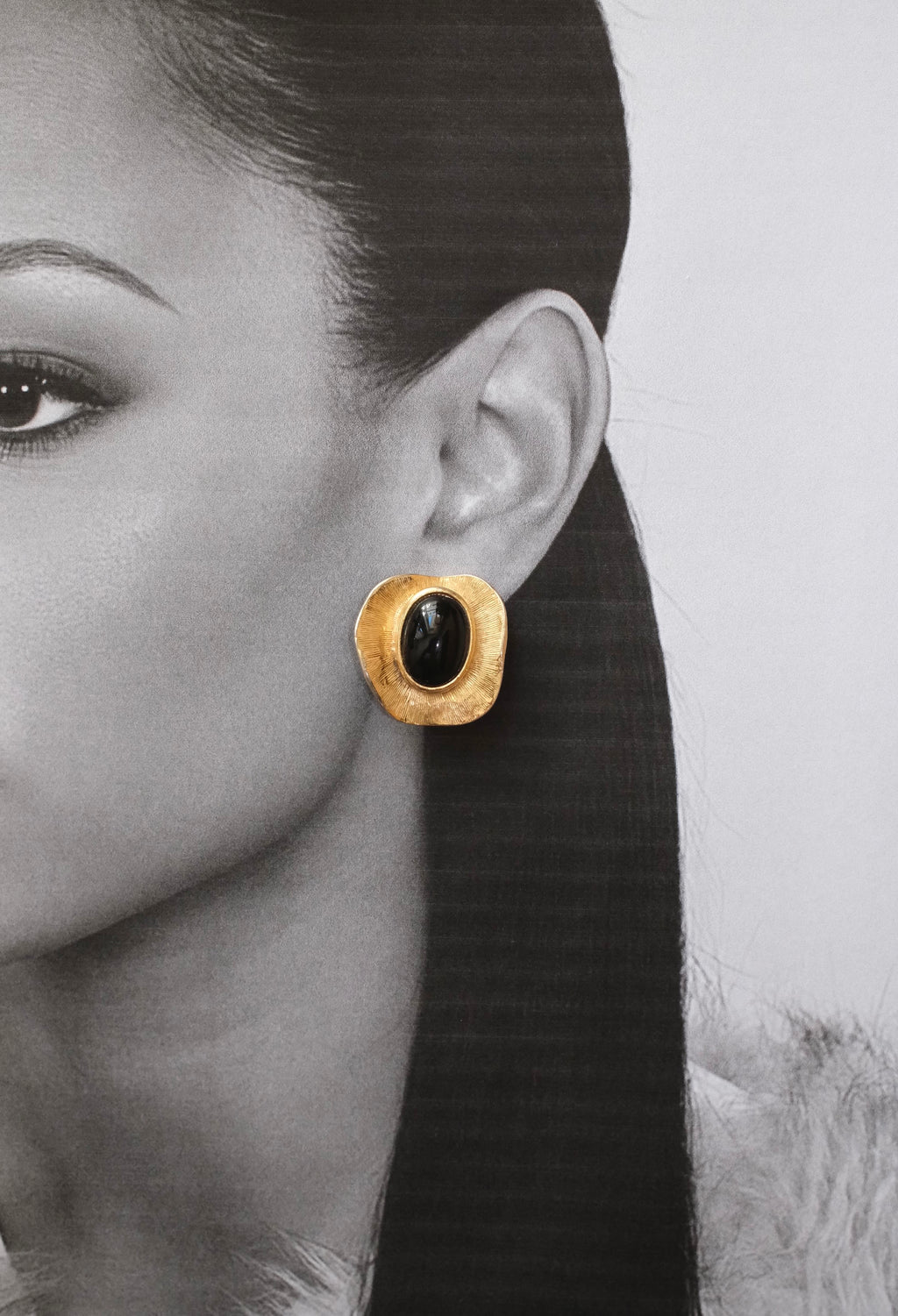 Vintage Gold Clip-On Earrings