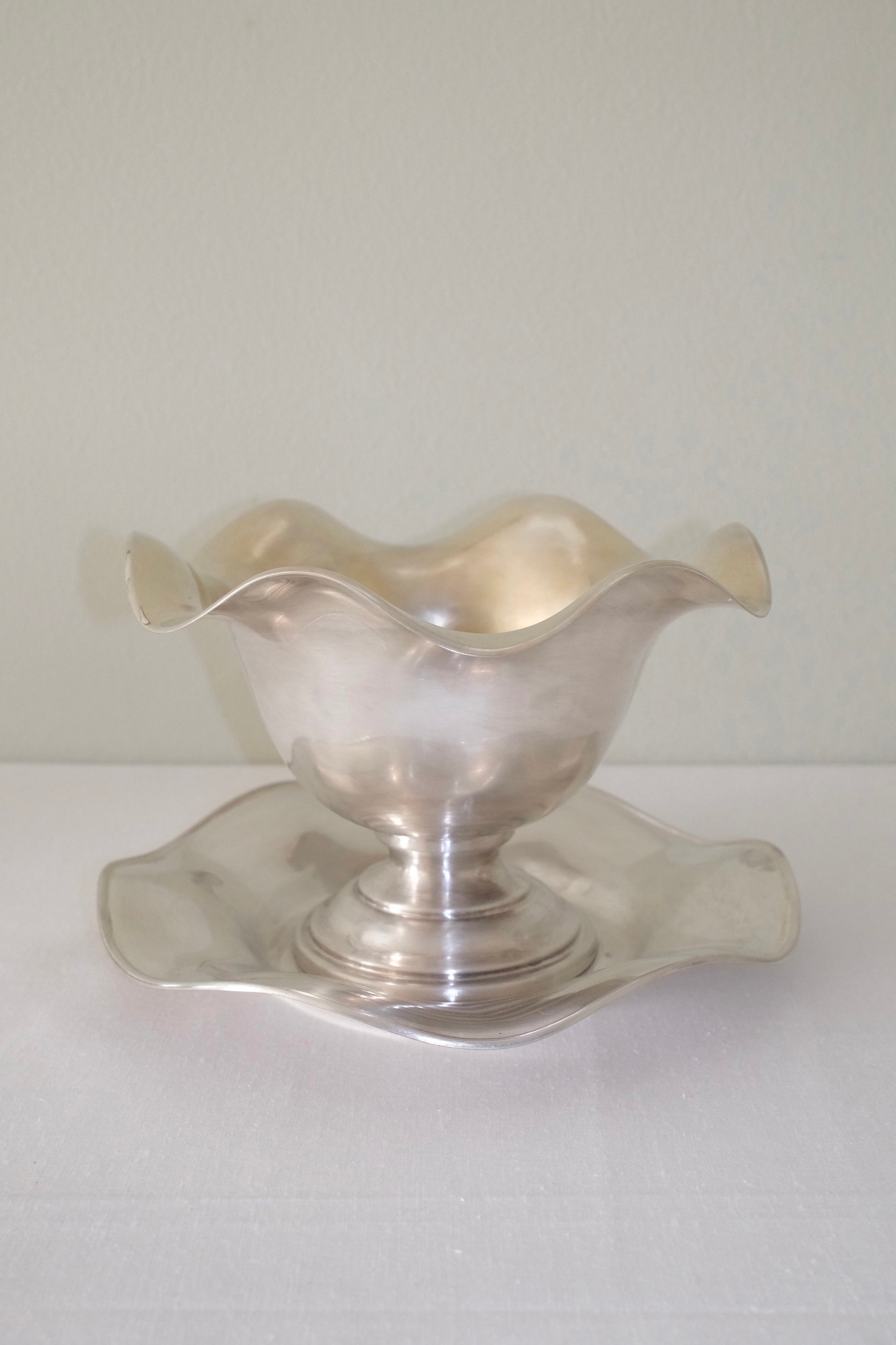 Vintage Silver-Plated Pedestal Bowl