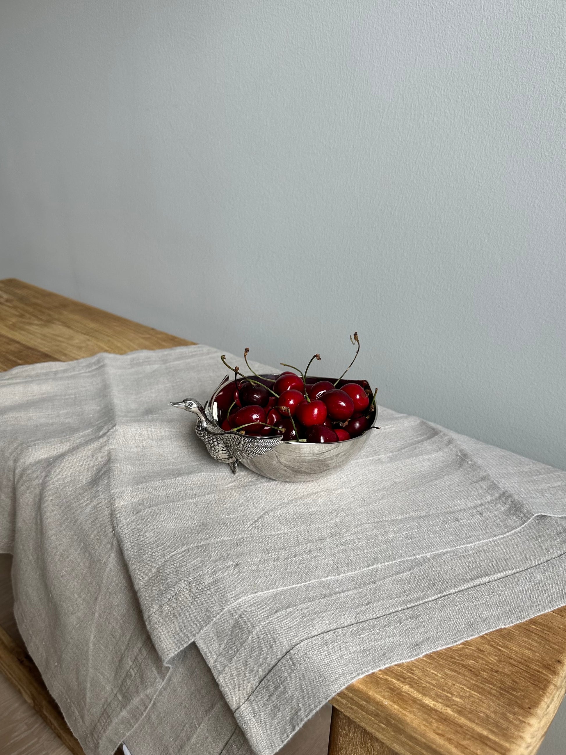 Vintage Silea Serving Bowl with Bird Detail