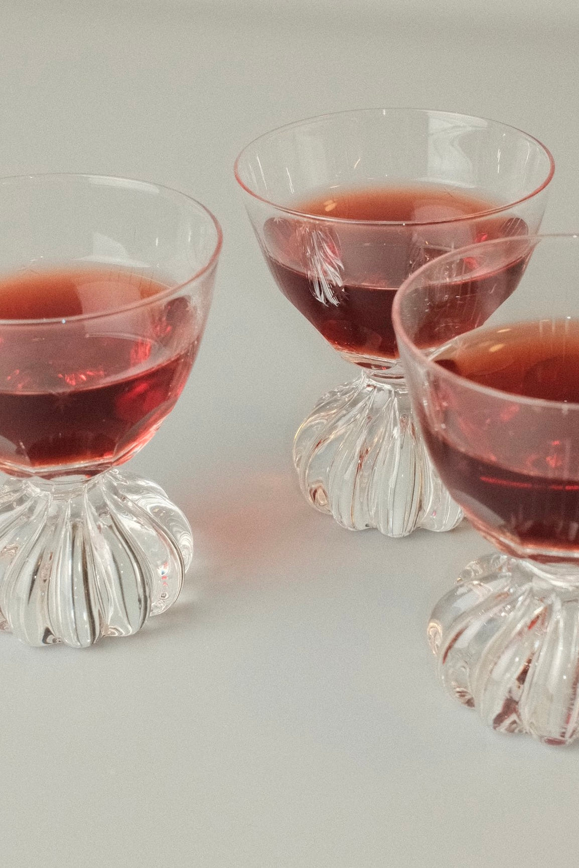 Set of 6 Vintage Art Deco Liqueur Glasses