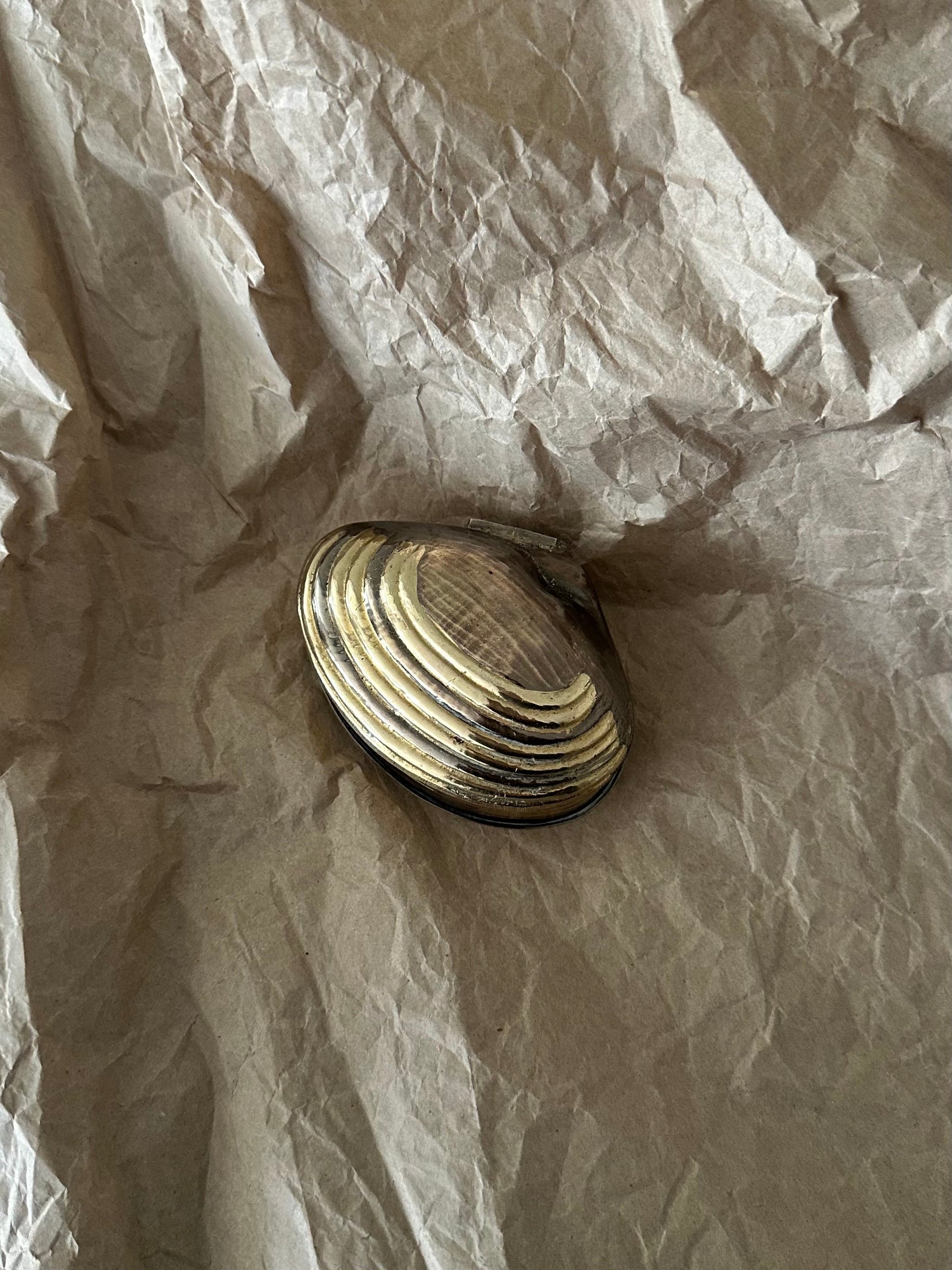 Vintage Shell-Shaped Box