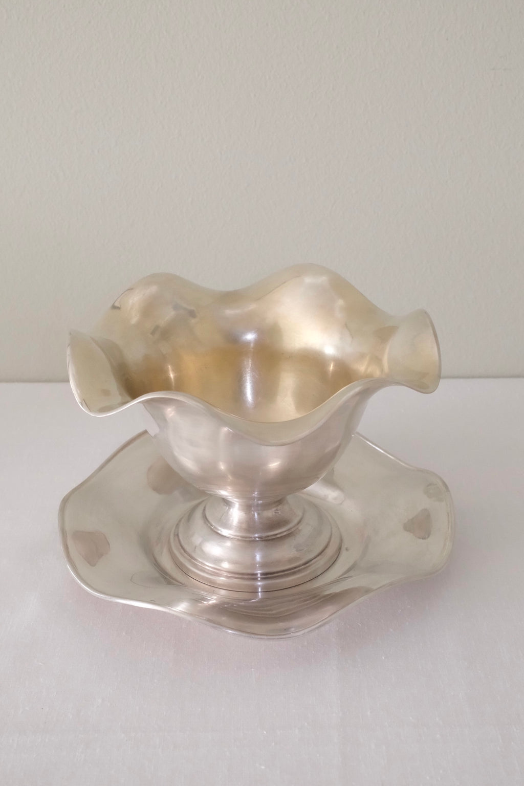 Vintage Silver-Plated Pedestal Bowl
