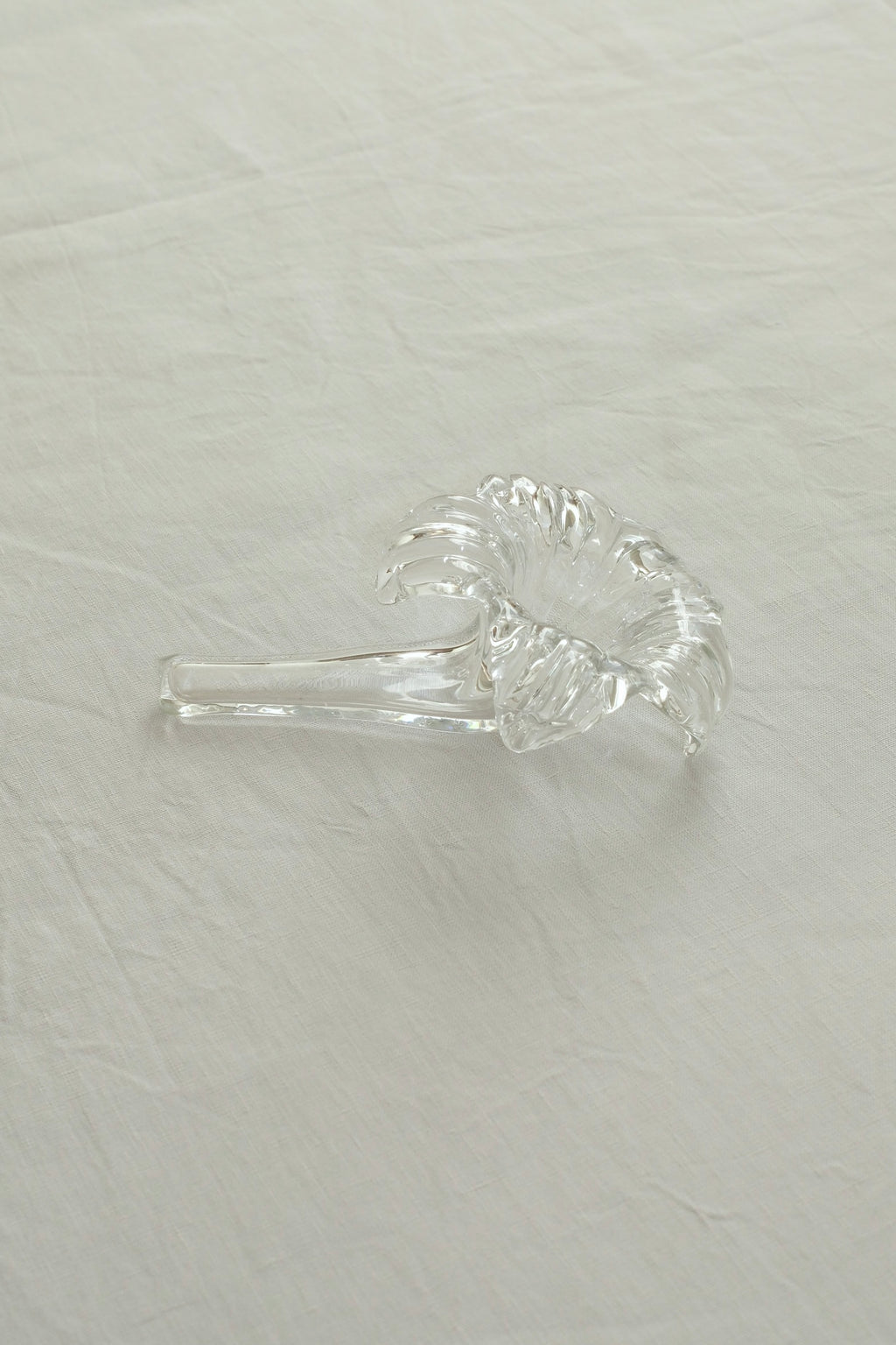 Vintage Lily-Shaped Glass Bud Vase