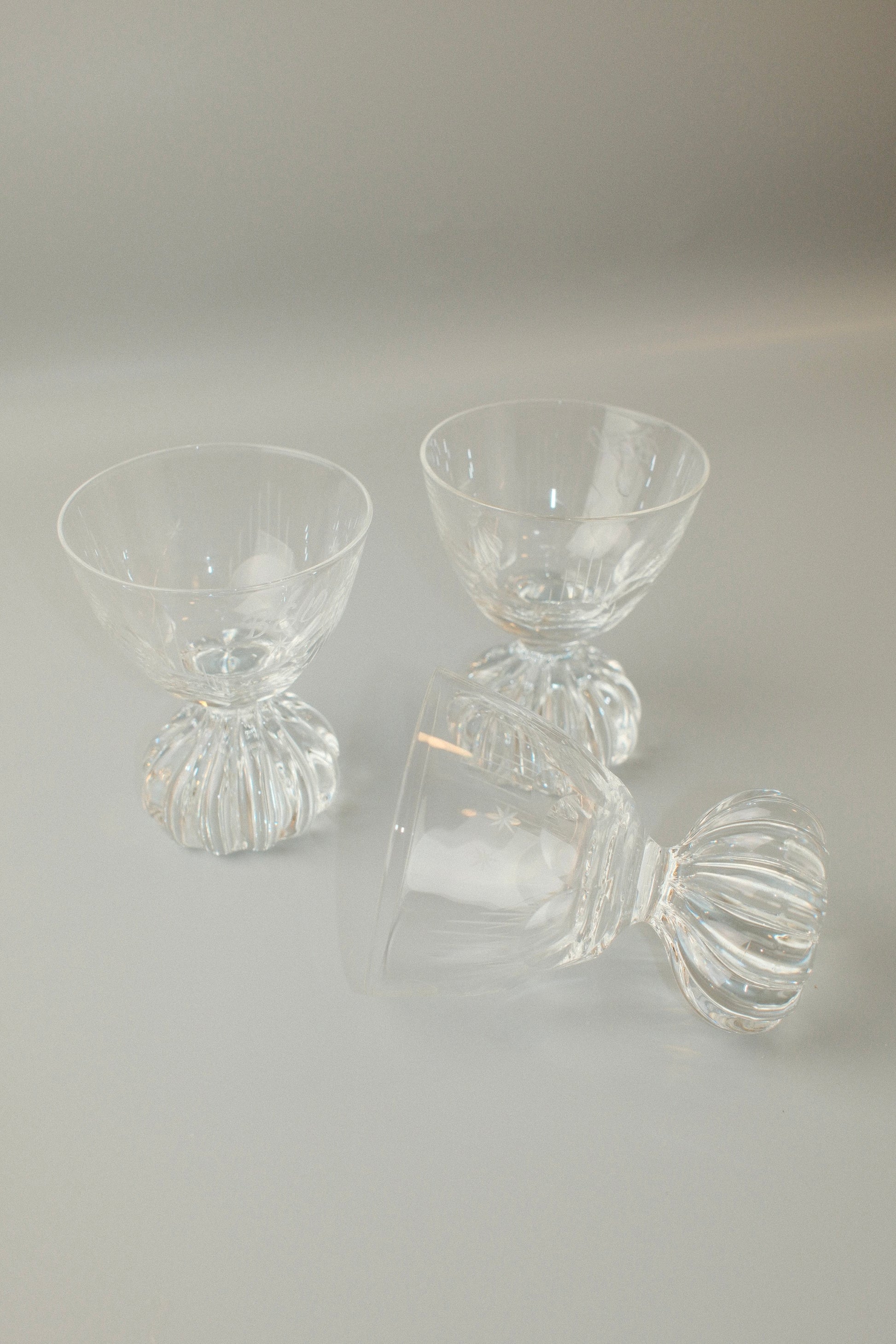 Set of 6 Vintage Art Deco Liqueur Glasses