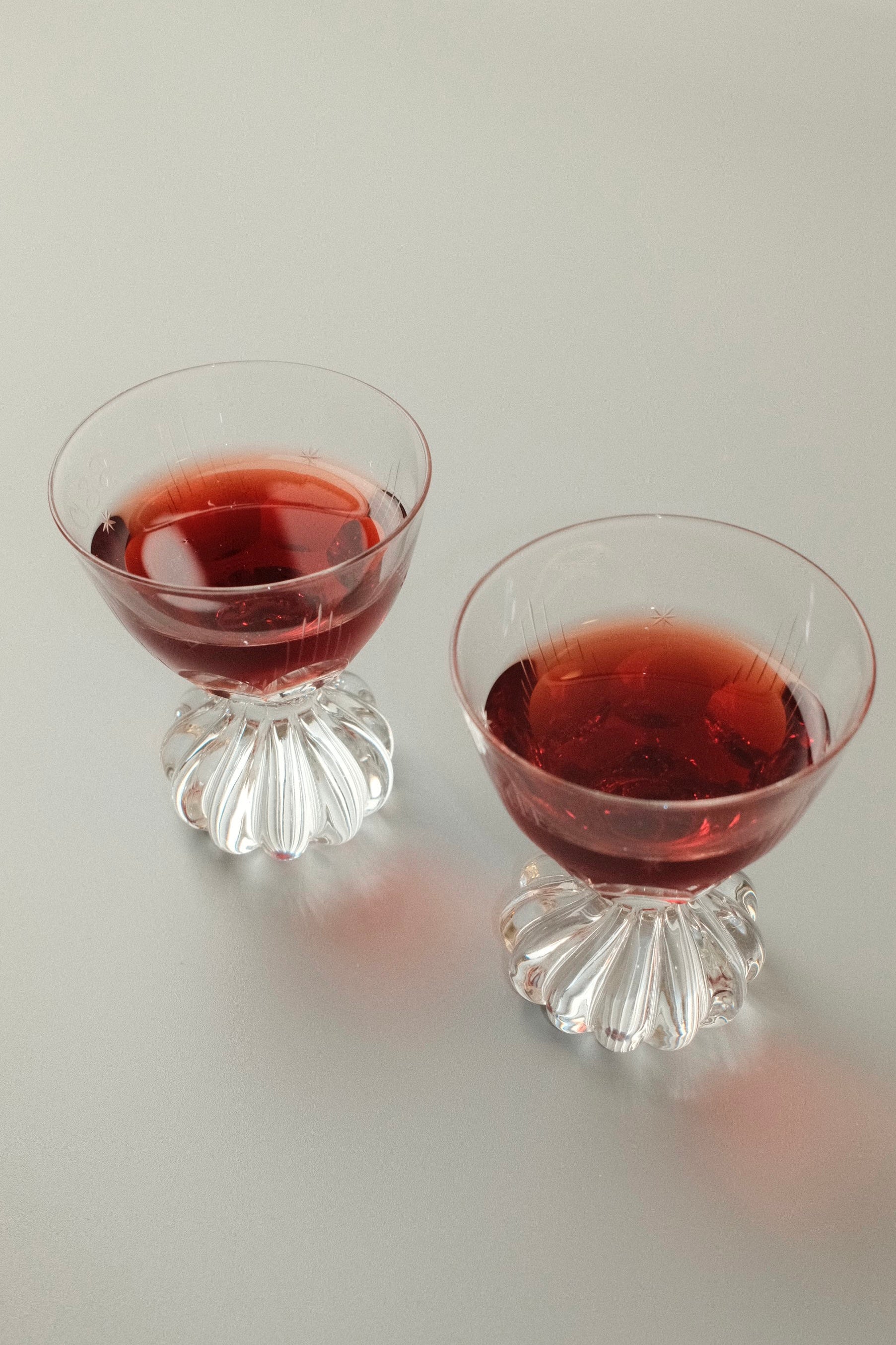 Set of 6 Vintage Art Deco Liqueur Glasses