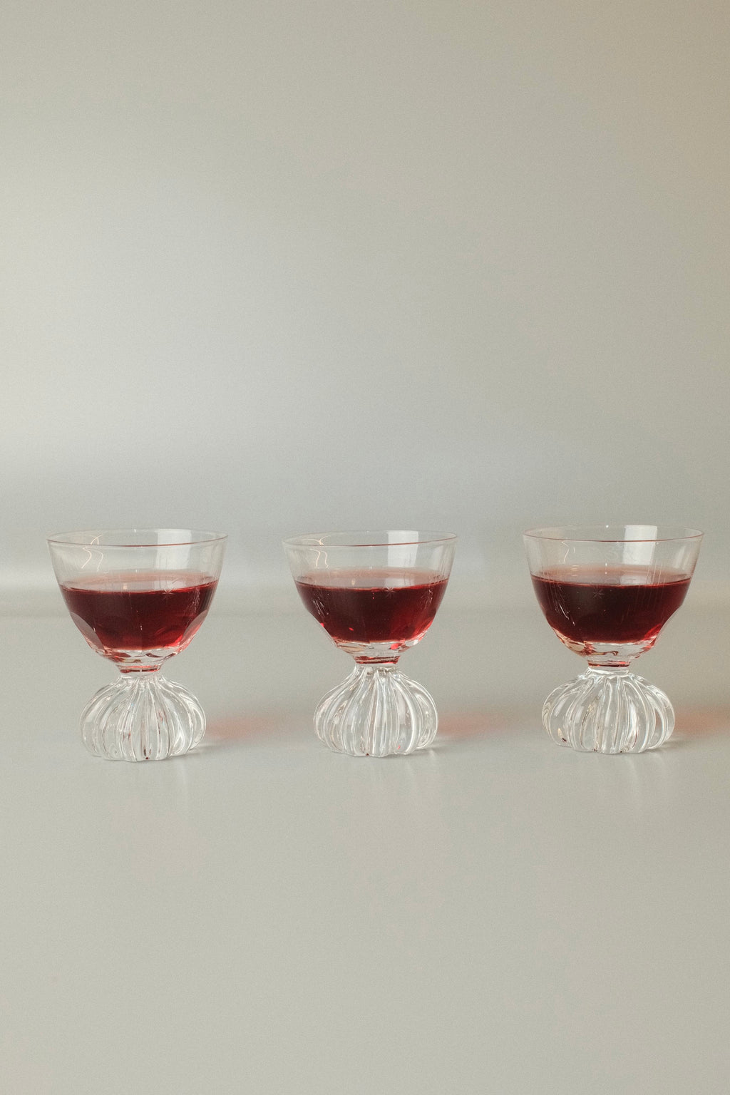 Set of 6 Vintage Art Deco Liqueur Glasses
