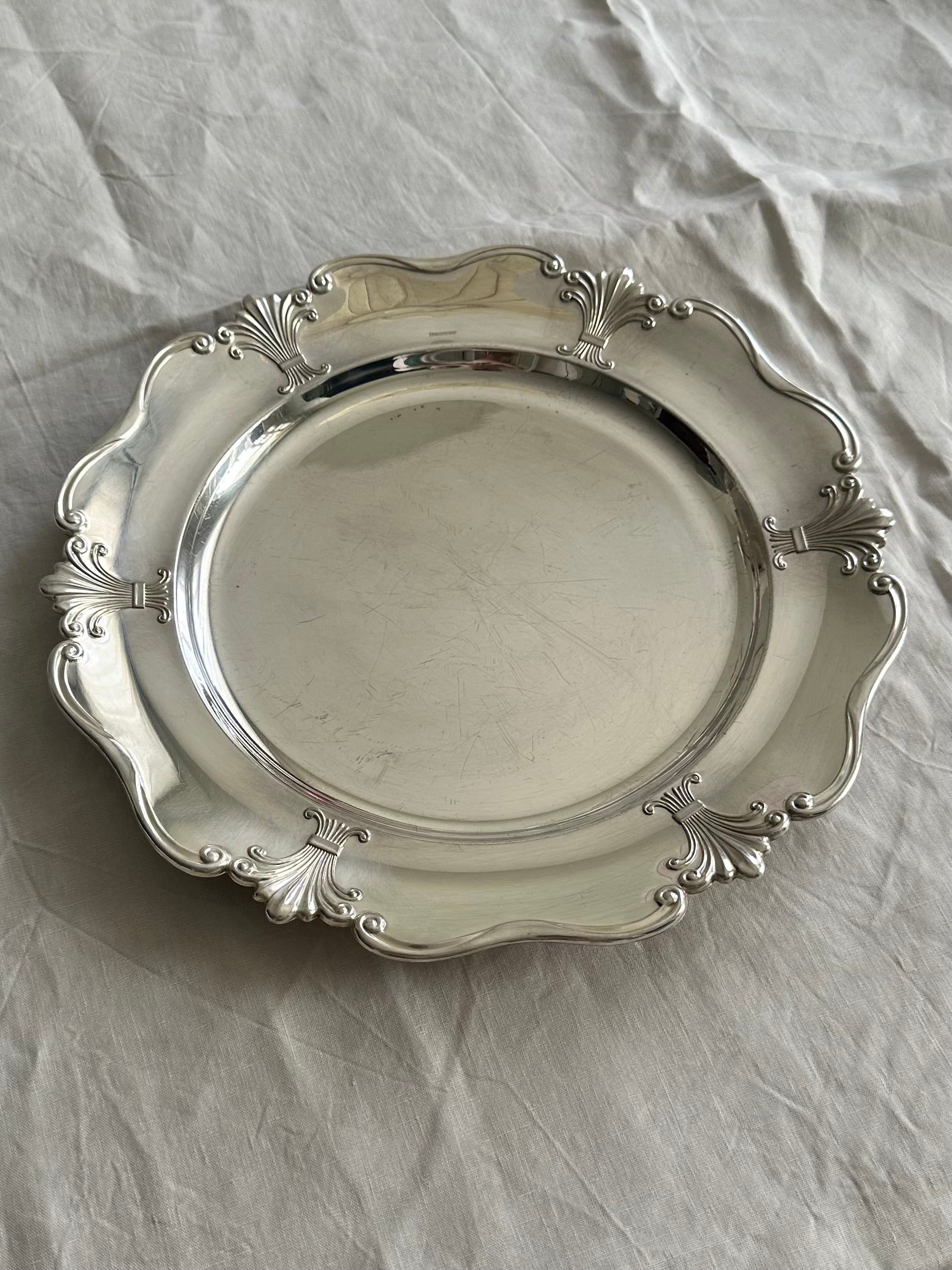 Vintage Silver-Plated Ornate Tray