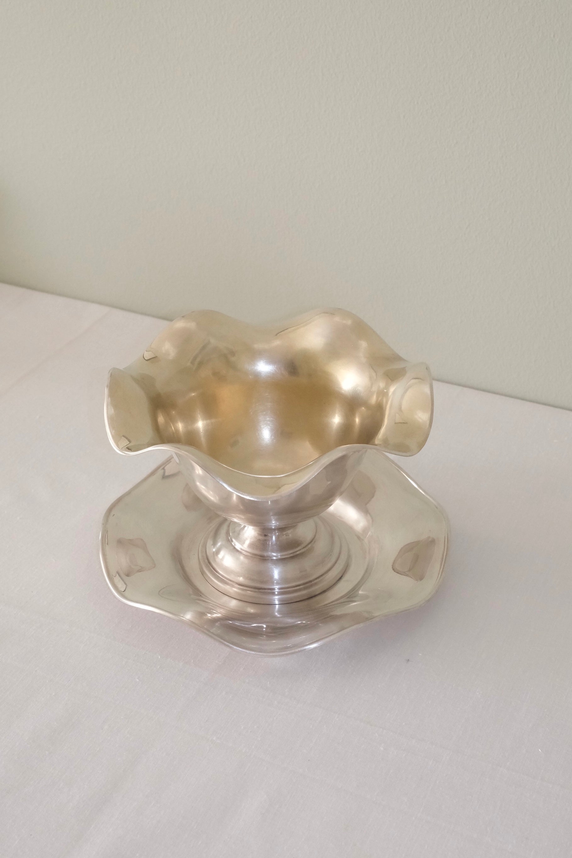 Vintage Silver-Plated Pedestal Bowl