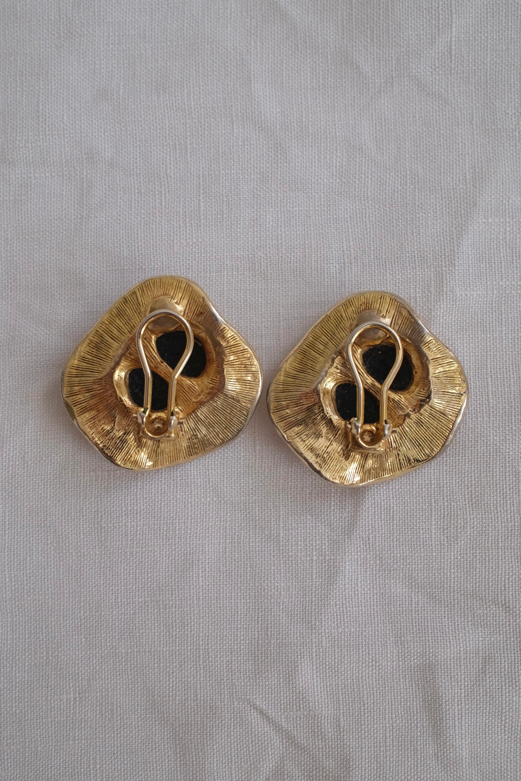 Vintage Gold Clip-On Earrings