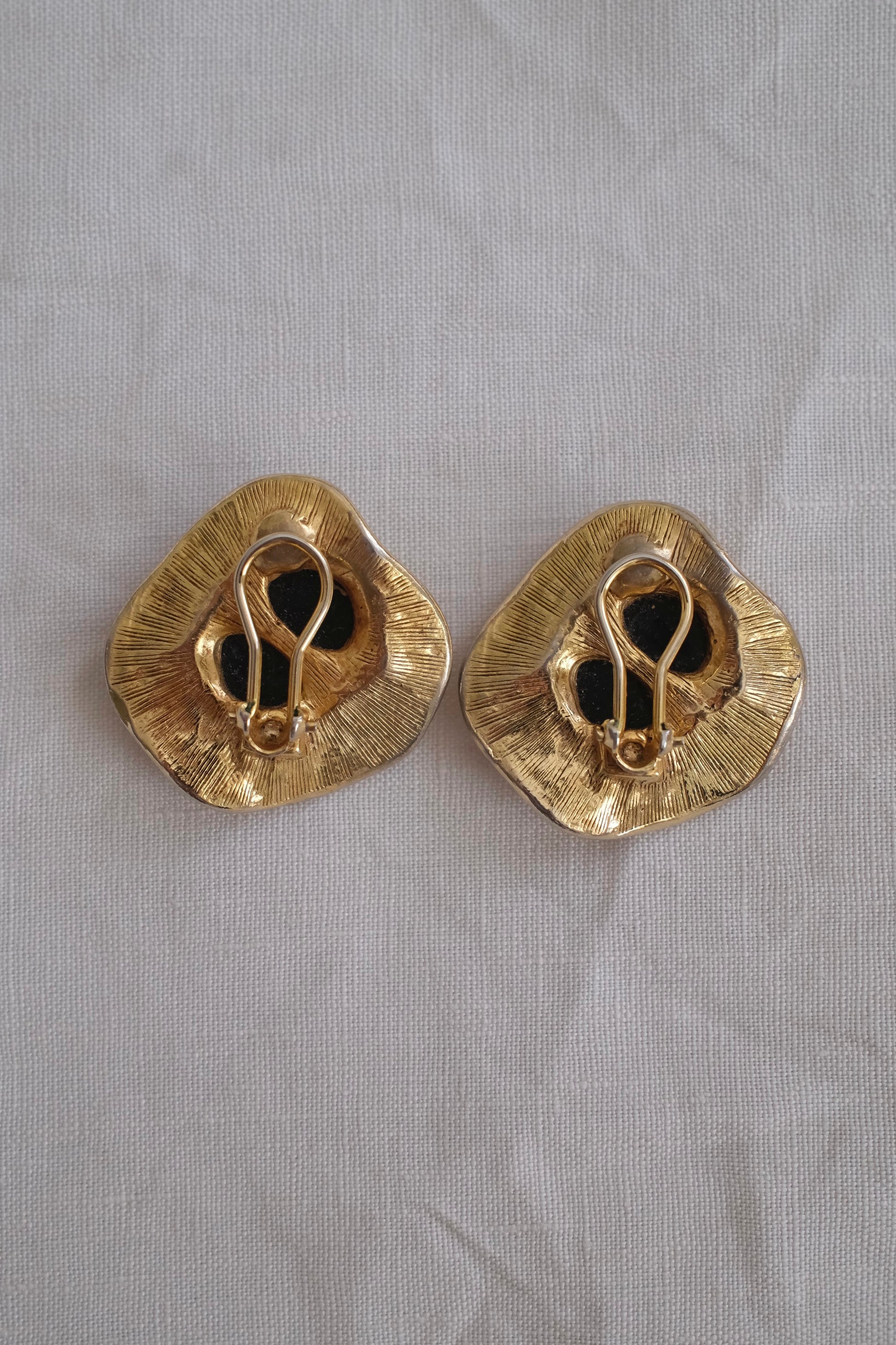 Vintage Gold Clip-On Earrings