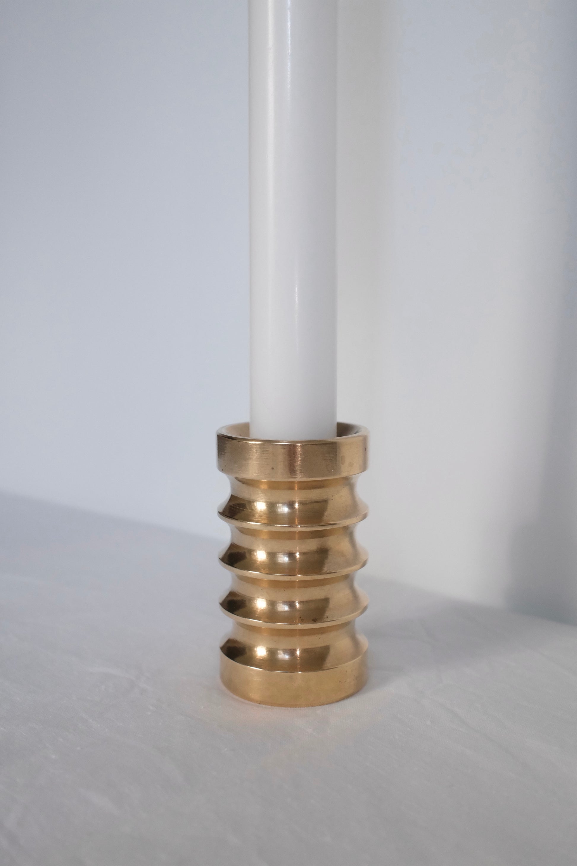 Vintage Solid Brass Candle Holder