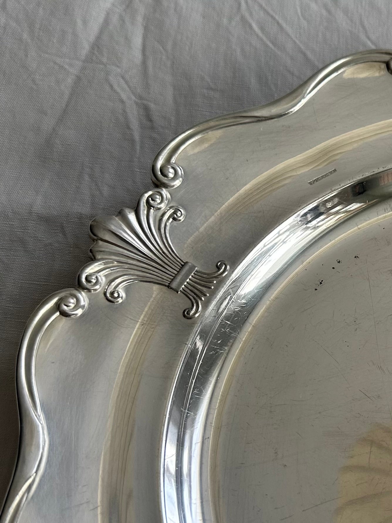 Vintage Silver-Plated Ornate Tray