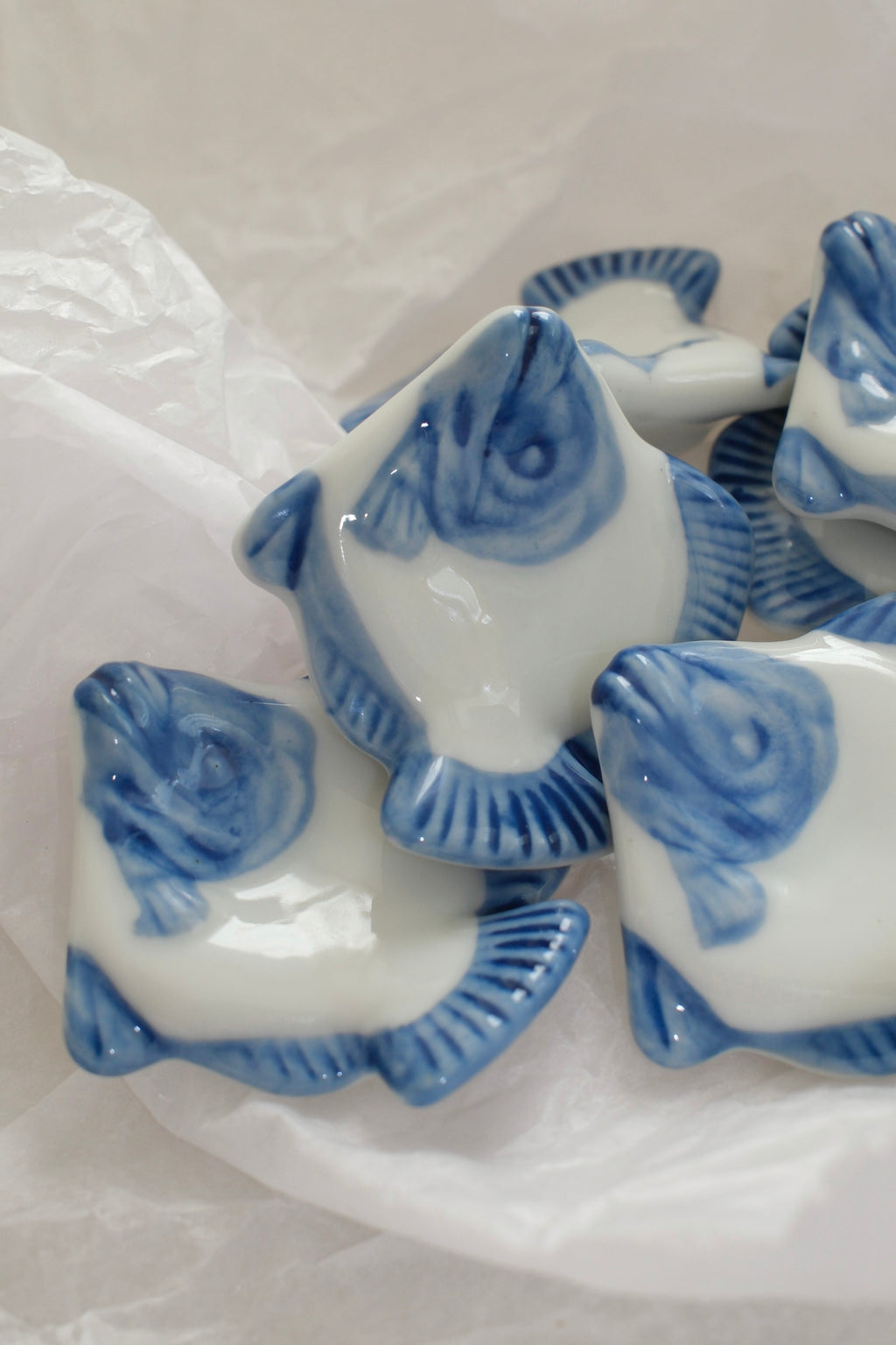 Set of 6 Vintage Fish Chopstick Rests