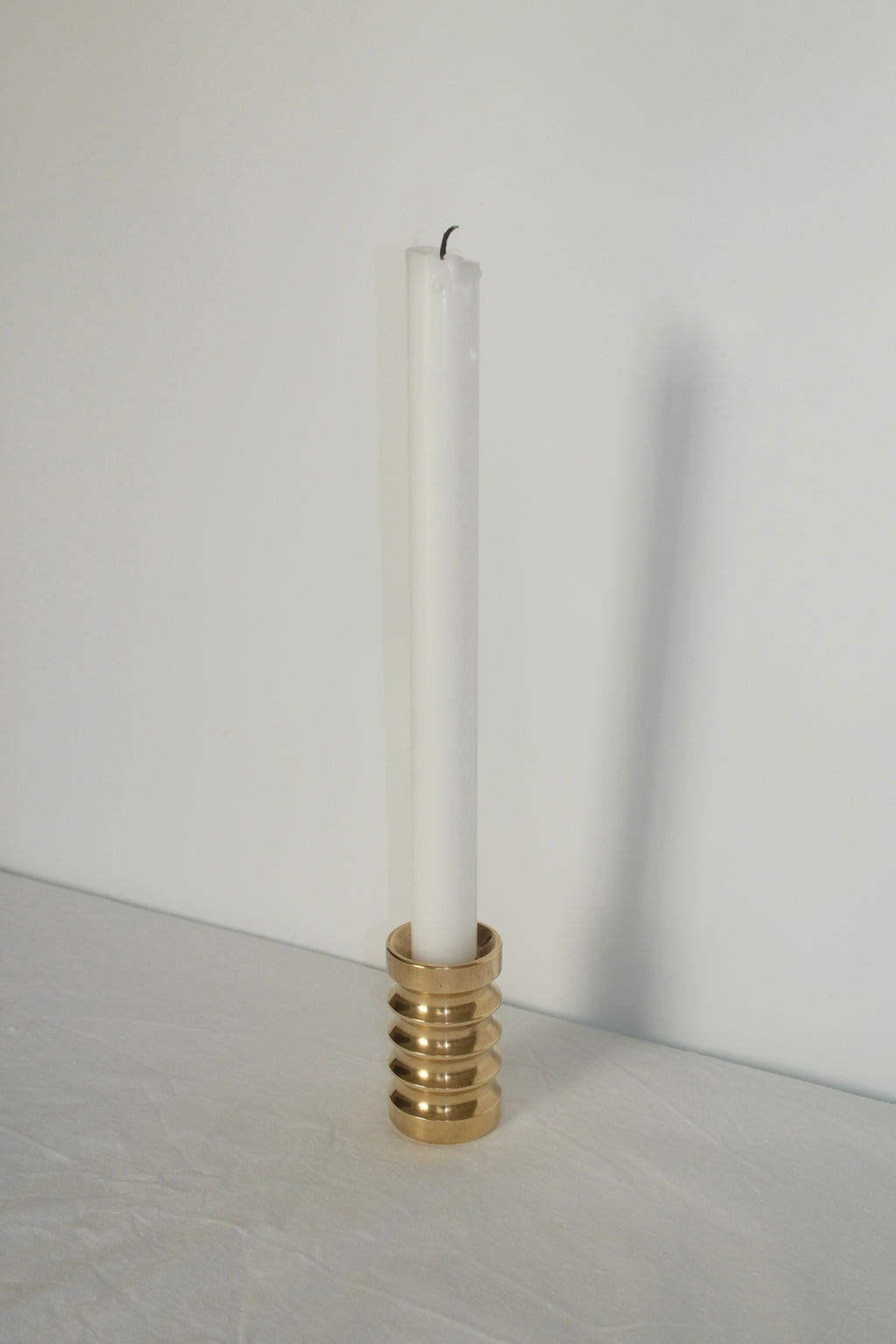 Vintage Solid Brass Candle Holder