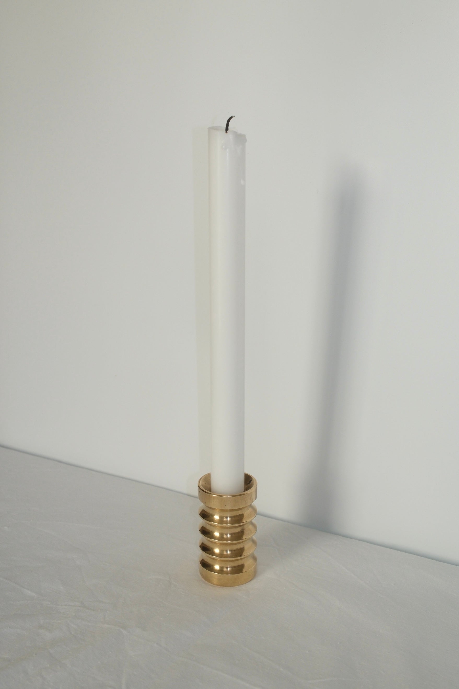 Vintage Solid Brass Candle Holder