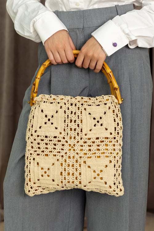 Crochet handbag